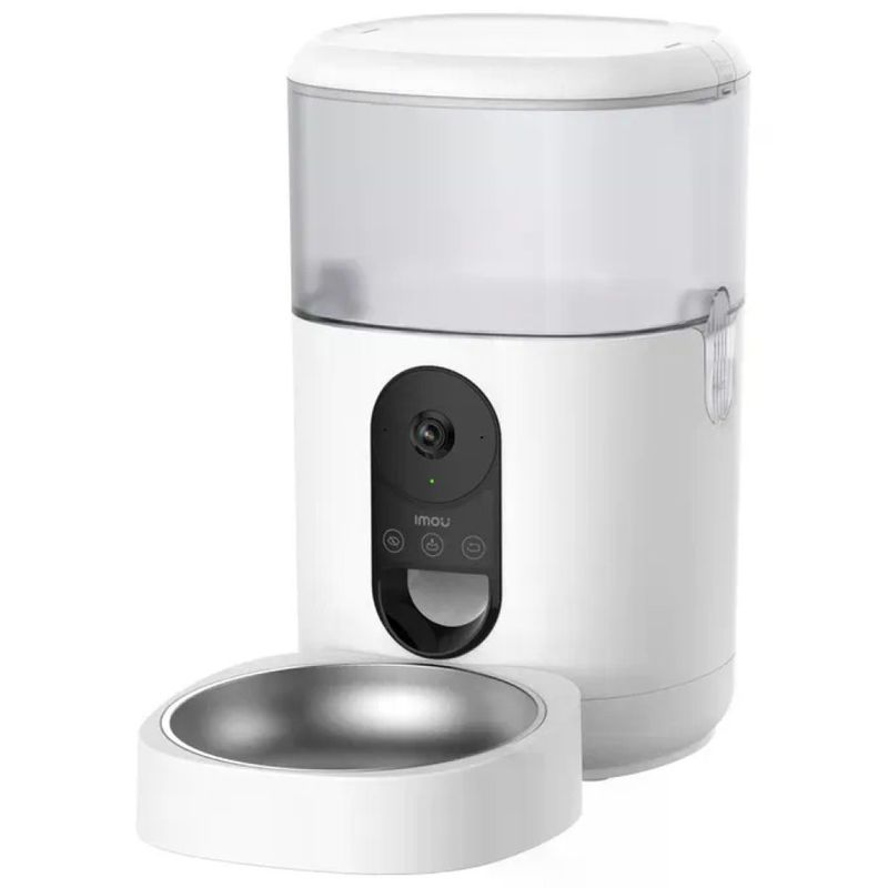 Imou Distributore Automatico per Animali 4 L con Telecamera 2K+, Bianco
