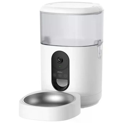 Imou Distributore Automatico Pet 4L Con Telecamera Acciaio Inox Bianco