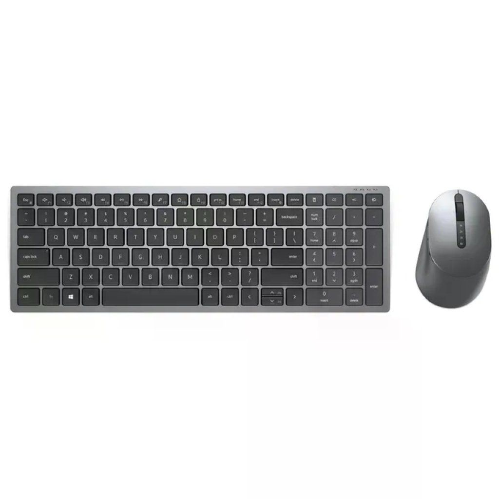 Dell KM7120W Set Tastiera e Mouse Wireless Bluetooth, QWERTY Italiano, Titanio Dell KM7120W Set Tastiera e Mouse Wireless Bluetooth, QWERTY Italiano, Titanio