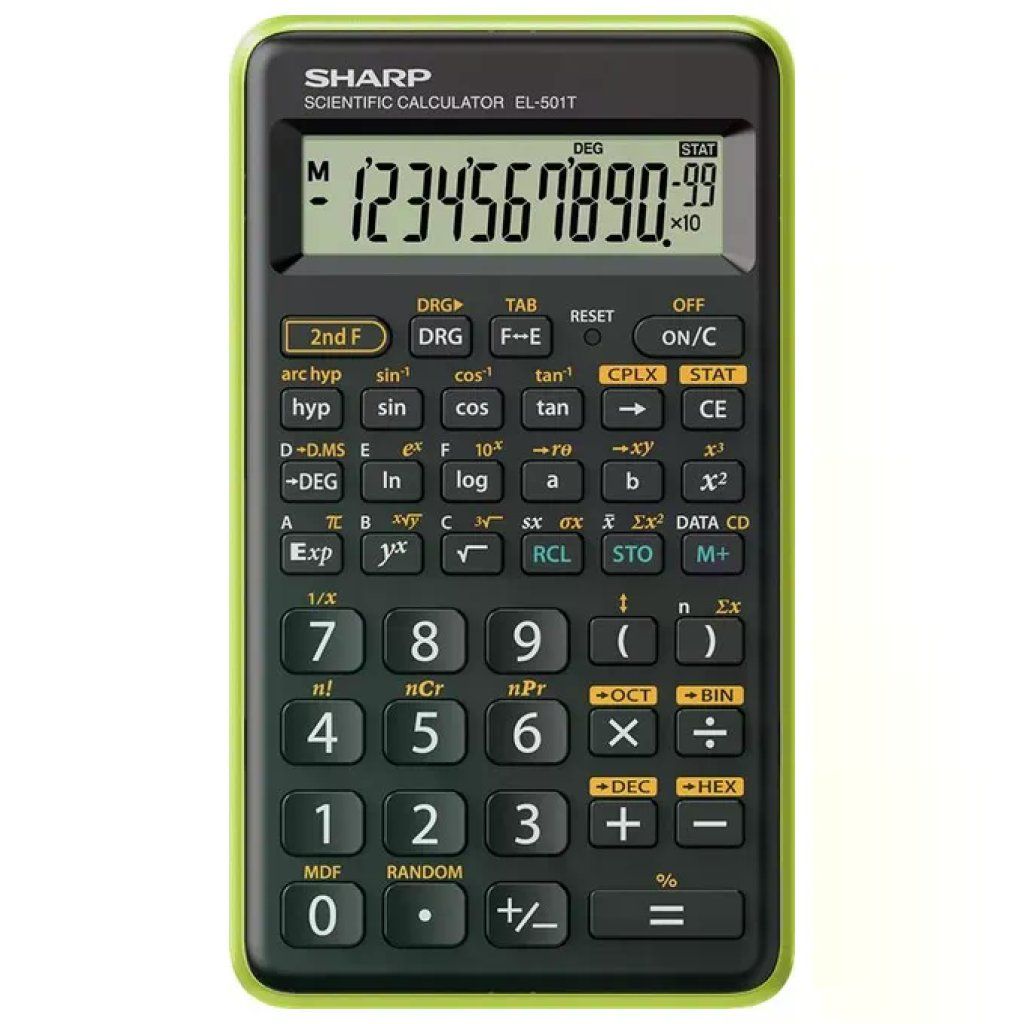 Sharp EL-501TBGR Calcolatrice Scientifica Verde