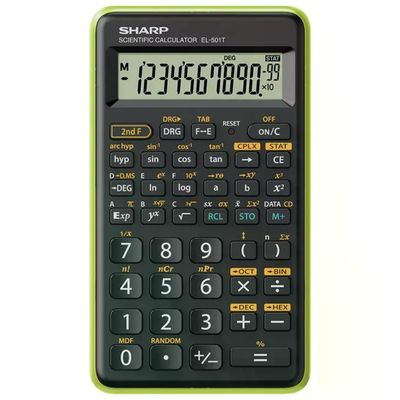 Sharp EL-501TBGR Calcolatrice Scientifica Verde