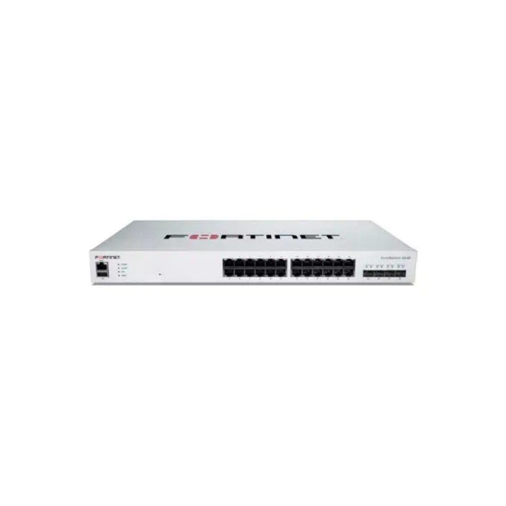 Fortinet FS424E Switch FS-424E 24 porte RJ45 GE 4 uplink SFP+ 10 GE