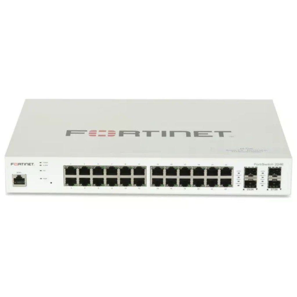 Fortinet FS224E Switch L2-L3 24 Porte GE RJ45 4 Slot SFP GE FortiSwitch-224E