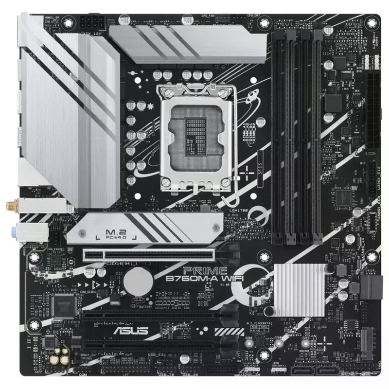 ASUS PRIME B760M-A WIFI – Scheda madre mATX DDR5, LGA 1700 ASUS PRIME B760M-A WIFI – Scheda madre mATX DDR5, LGA 1700