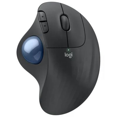 Logitech ERGO M575S Mouse Trackball Wireless Ergonomico, 2000 DPI, 5 Tasti, Grafite
