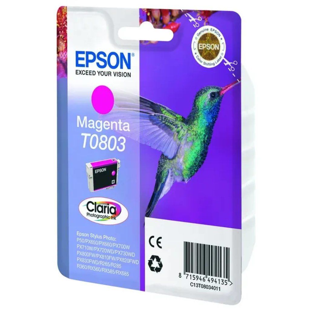 Epson Cartuccia originale Epson Claria Magenta C13T08034011 Epson Cartuccia originale Epson Claria Magenta C13T08034011