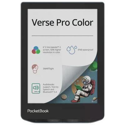 PocketBook Verse Pro Color 634 – eBook Reader 6″, 16 GB, Wi‑Fi, Stormy Sea