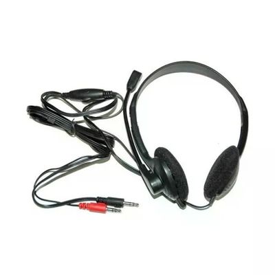 LINK MG08719 Cuffia Stereo con Microfono per PC, Dual Jack 3,5 mm