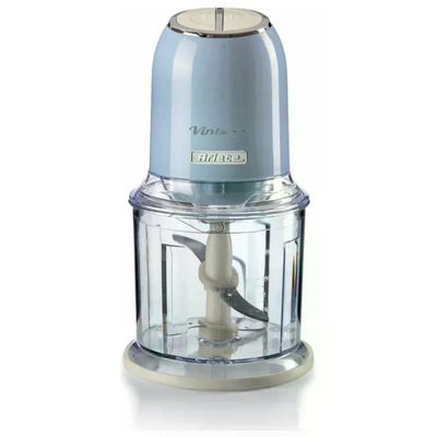 Ariete 438 Vintage Tritatutto Elettrico 4 Lame Acciaio Inox 2 Velocita' 0.6 L 400W colore Celeste