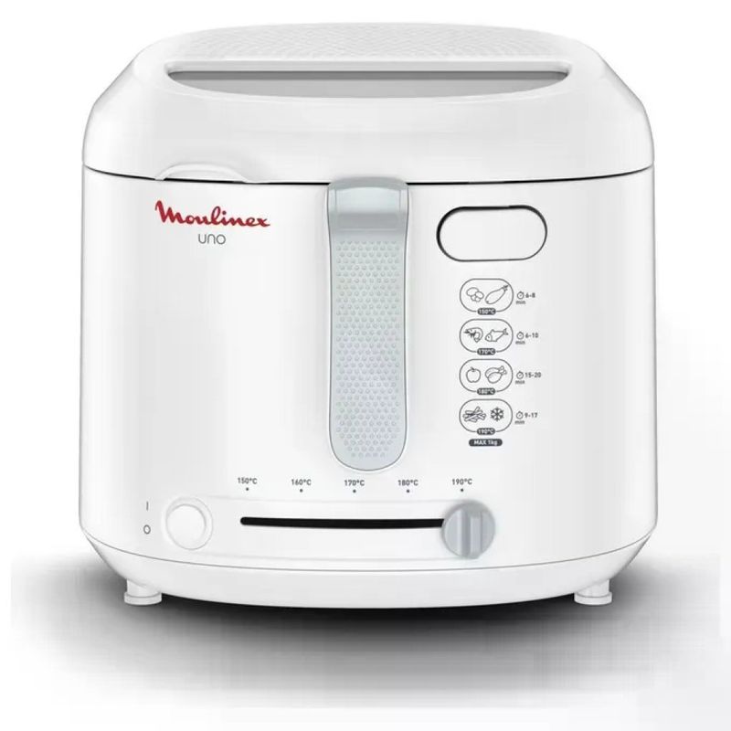 Moulinex FryUno AF203110 – Friggitrice ad olio 1,8 L, 1600 W, bianca
