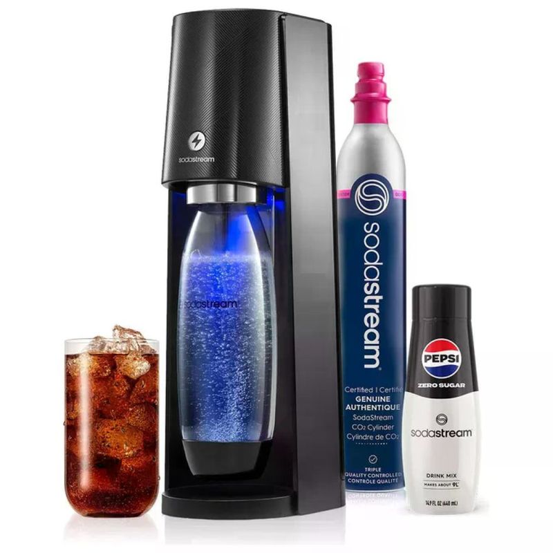 SodaStream Terra Black Starter Kit con Pepsi Regular