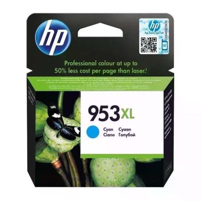 HP 953XL F6U16AE Cartuccia Originale Ciano Alta Capacità
