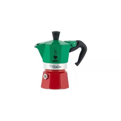 Bialetti La Mokina Italia Tricolore – Caffettiera Moka 1-2 Tazze Bialetti La Mokina Italia Tricolore – Caffettiera Moka 1-2 Tazze