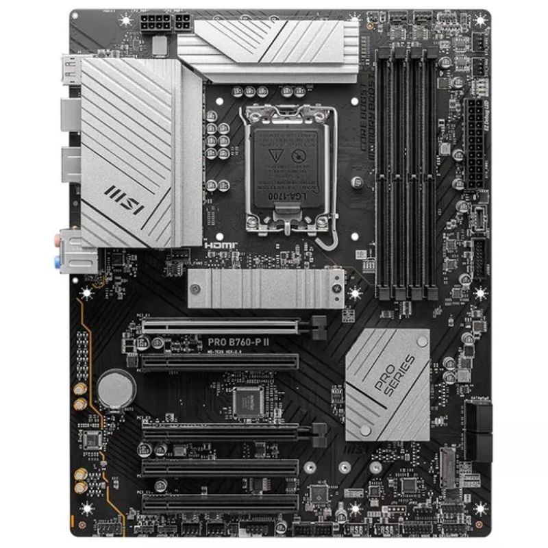 MSI PRO B760-P II – Scheda madre ATX, Intel B760, LGA 1700, DDR5 MSI PRO B760-P II – Scheda madre ATX, Intel B760, LGA 1700, DDR5