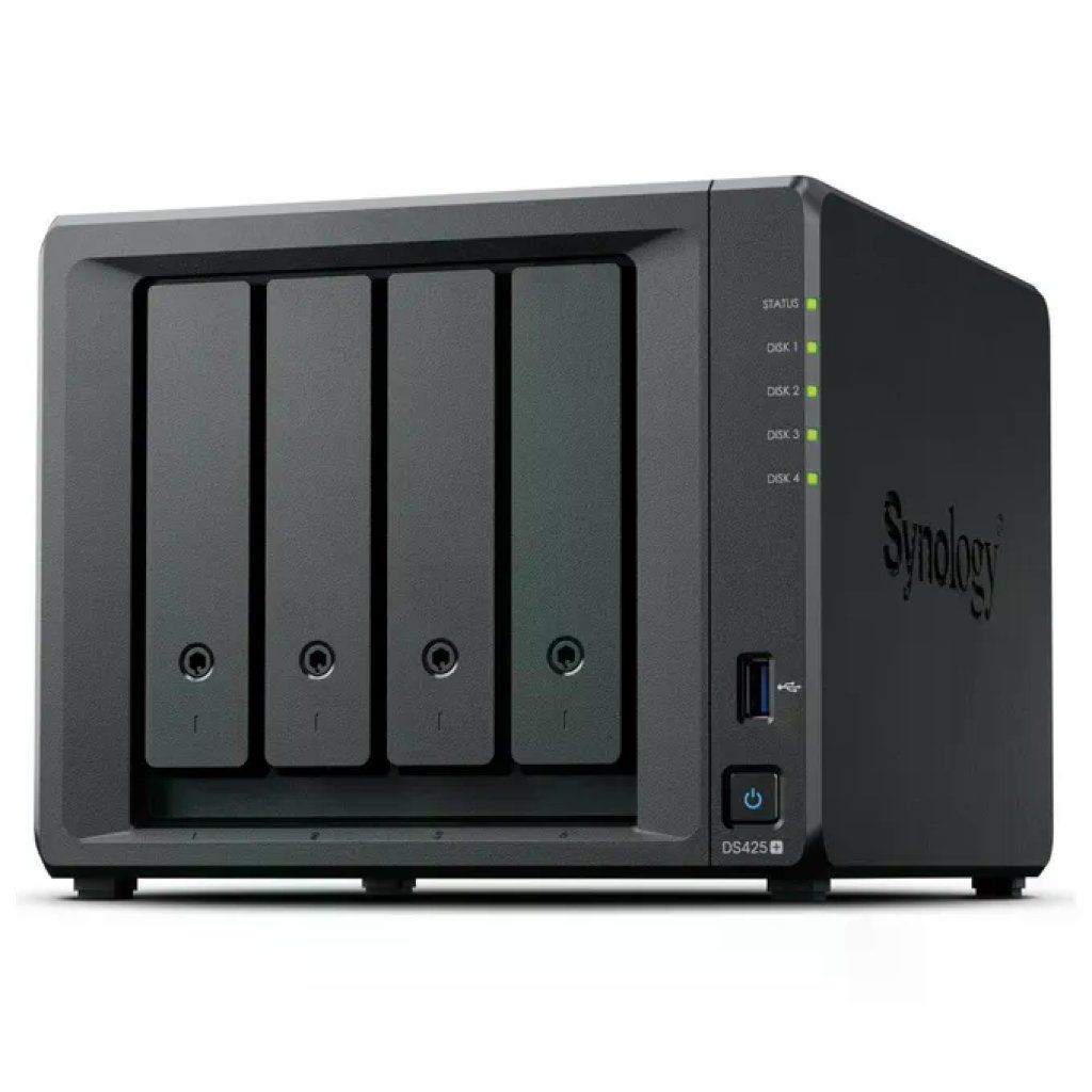 Synology DiskStation DS425+ NAS 4 vani, Intel Celeron J4125, 2 GB DDR4