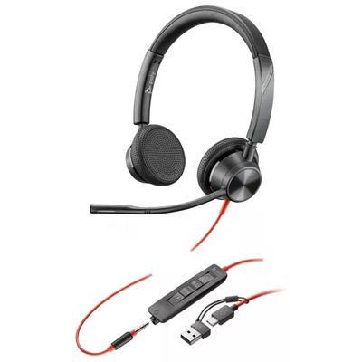 HP Poly S55255091 Blackwire 3325 Cuffie Stereo con Connettore USB-C e Jack 3,5 mm colore Nero HP Poly S55255091 Blackwire 3325 Cuffie Stereo con Connettore USB-C e Jack 3,5 mm colore Nero