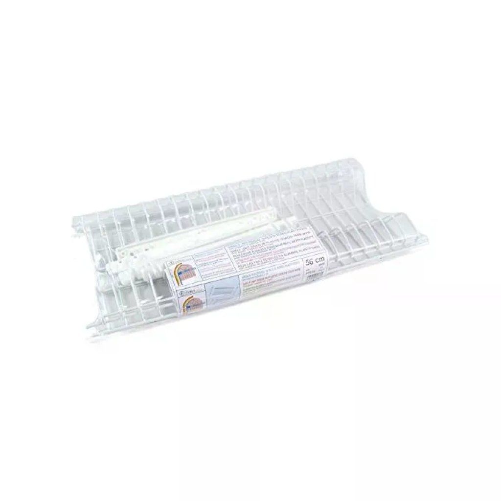 Filtex PTS56 Scolapiatti Pensile Plastificato Bianco, 56 cm