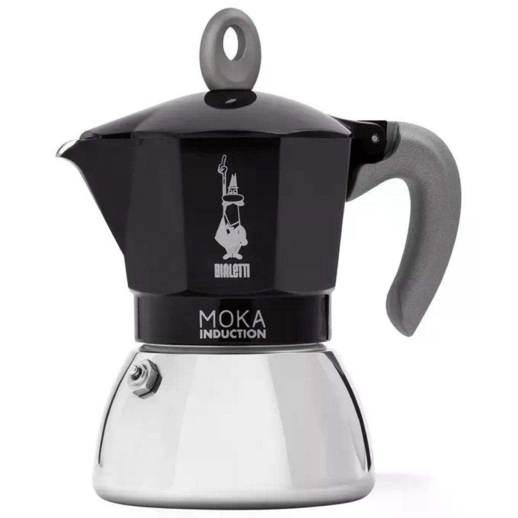 Bialetti Moka Induction Nera, 6 Tazze, 280 ml Bialetti Moka Induction Nera, 6 Tazze, 280 ml