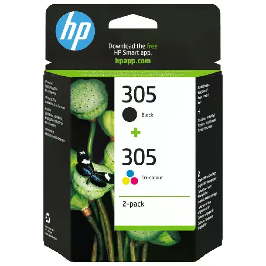 HP 305 6ZD17AE Multipack Cartucce Originali Nero e Tricolore HP 305 6ZD17AE Multipack Cartucce Originali Nero e Tricolore