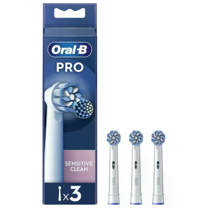 Oral-B Pro Sensitive Clean – 3 testine di ricambio bianche Oral-B Pro Sensitive Clean – 3 testine di ricambio bianche