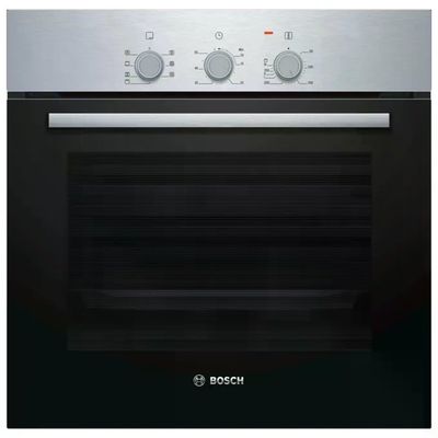 BOSCH Forno da incasso Bosch Serie 2 HBF011BR0J, 66 L, nero e acciaio inox BOSCH Forno da incasso Bosch Serie 2 HBF011BR0J, 66 L, nero e acciaio inox