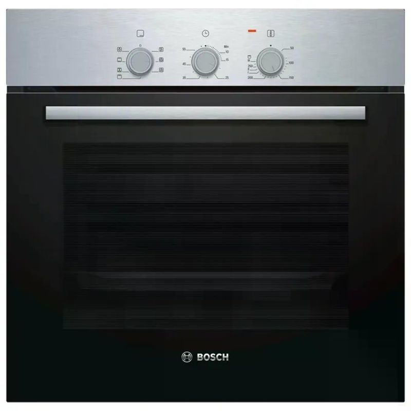 BOSCH Forno da incasso Bosch Serie 2 HBF011BR0J, 66 L, nero e acciaio inox
