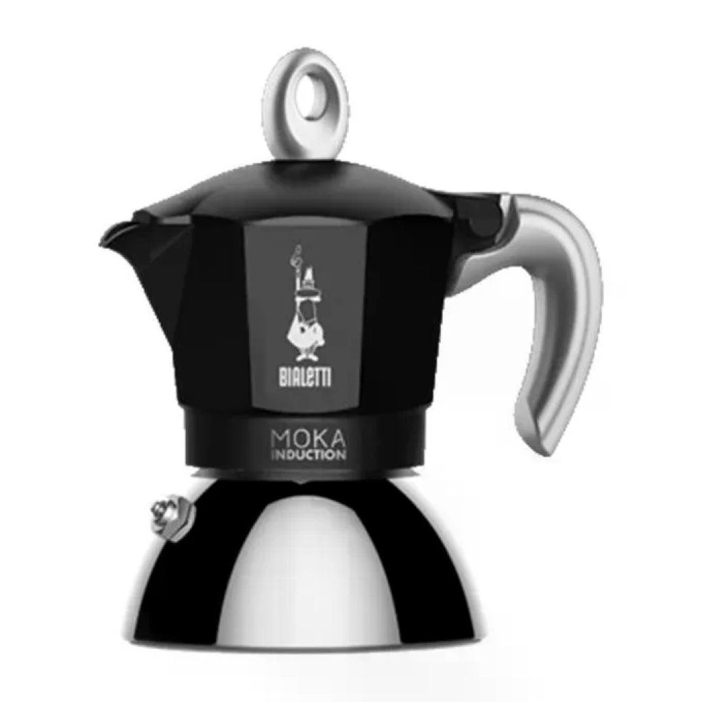 Bialetti Moka Induction – Caffettiera da 2 tazze, nera Bialetti Moka Induction – Caffettiera da 2 tazze, nera