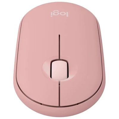 Logitech Pebble 2 M350s Mouse Bluetooth e Wireless Rosa