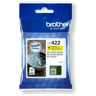 Brother LC-422Y Cartuccia d’Inchiostro Gialla Originale