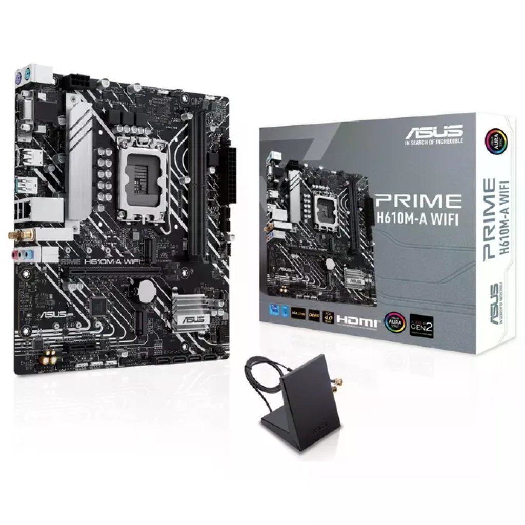ASUS PRIME H610M-A WIFI Scheda Madre Micro ATX DDR5, Intel LGA 1700 ASUS PRIME H610M-A WIFI Scheda Madre Micro ATX DDR5, Intel LGA 1700