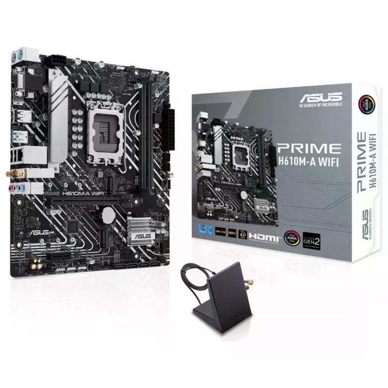 ASUS PRIME H610M-A WIFI Scheda Madre Micro ATX DDR5, Intel LGA 1700 ASUS PRIME H610M-A WIFI Scheda Madre Micro ATX DDR5, Intel LGA 1700