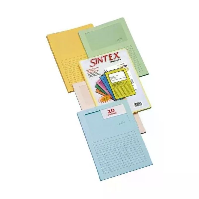 Blasetti SINTEX 576 – 20 cartelline a L A4 con finestra, cartoncino 120 g/m², colori assortiti Blasetti SINTEX 576 – 20 cartelline a L A4 con finestra, cartoncino 120 g/m², colori assortiti
