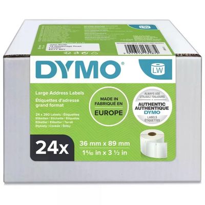 DYMO LW S0722390 Etichette Indirizzi 36 x 89 mm, 24 Rotoli DYMO LW S0722390 Etichette Indirizzi 36 x 89 mm, 24 Rotoli