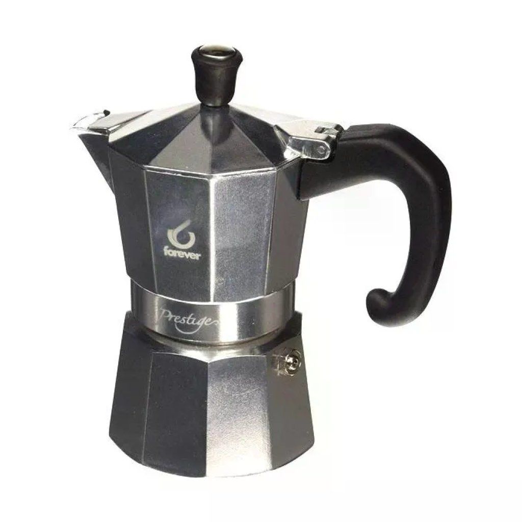 Forever 120405 Miss Moka Prestige Caffettiera Moka per Induzione 12 Tazze 730 ml Alluminio e Acciaio Inox