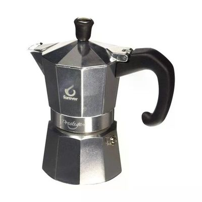 Forever 120405 Miss Moka Prestige Caffettiera Moka per Induzione 12 Tazze 730 ml Alluminio e Acciaio Inox