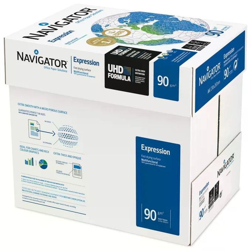 Navigator Expression Carta A4 90 g/m², 5 risme da 500 fogli