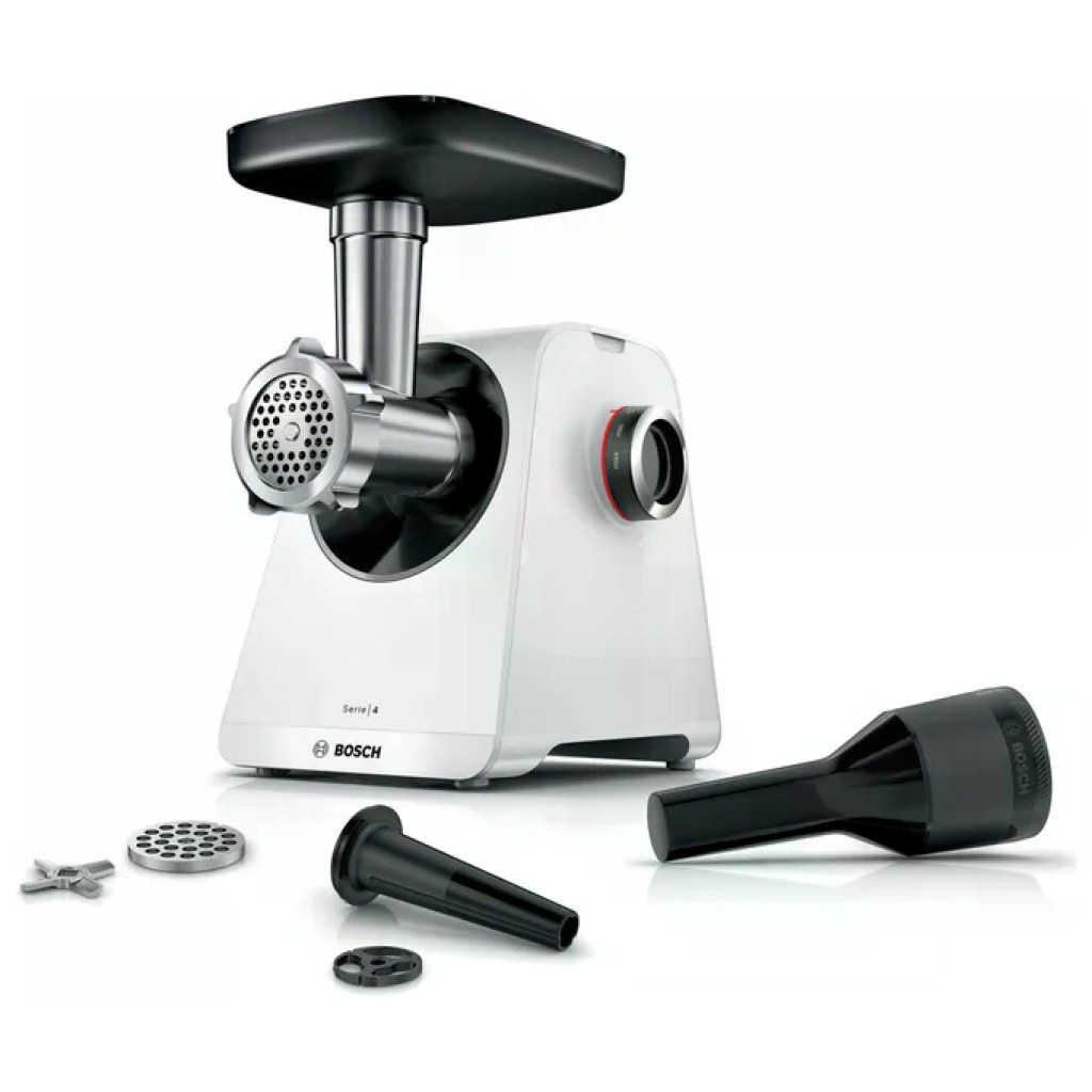 Bosch Serie 4 MFWS420W Tritacarne Elettrico 1300 W, Bianco