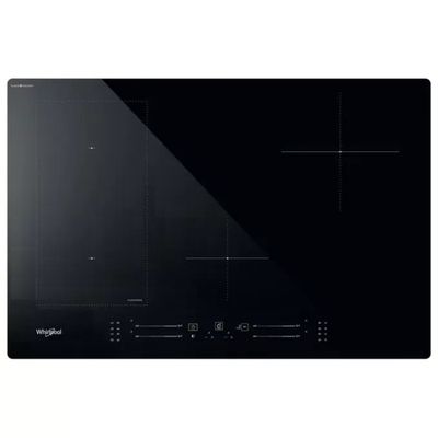 Whirlpool WL S2177 CPNE Piano cottura a induzione 77 cm, 4 zone FlexiCook, 6° SENSO, 7200 W, nero