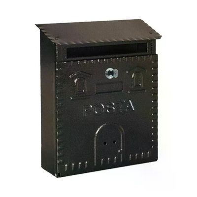 MILLE 701 Cassetta Postale da Esterno in Ferro Battuto, Nero Rame, 23 × 9 × 29 cm