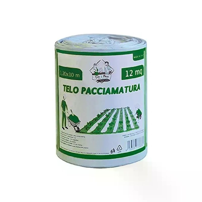 GENERICO Telo Pacciamatura Bicolore Grigio/Nero 1,2 x 10 m, 50 my