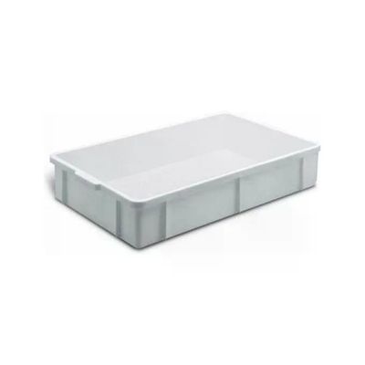 Giganplast 1875 Cassetta Sovrapponibile per Alimenti 60x40x20 cm, 42 L, Bianca
