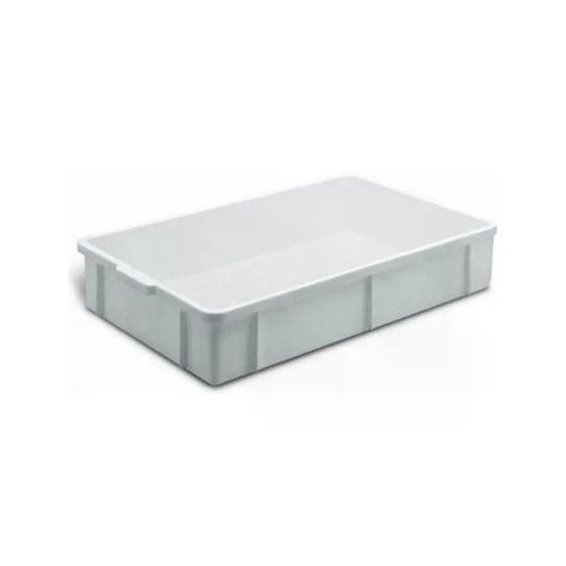 Giganplast 1875 Cassetta Sovrapponibile per Alimenti 60x40x20 cm, 42 L, Bianca