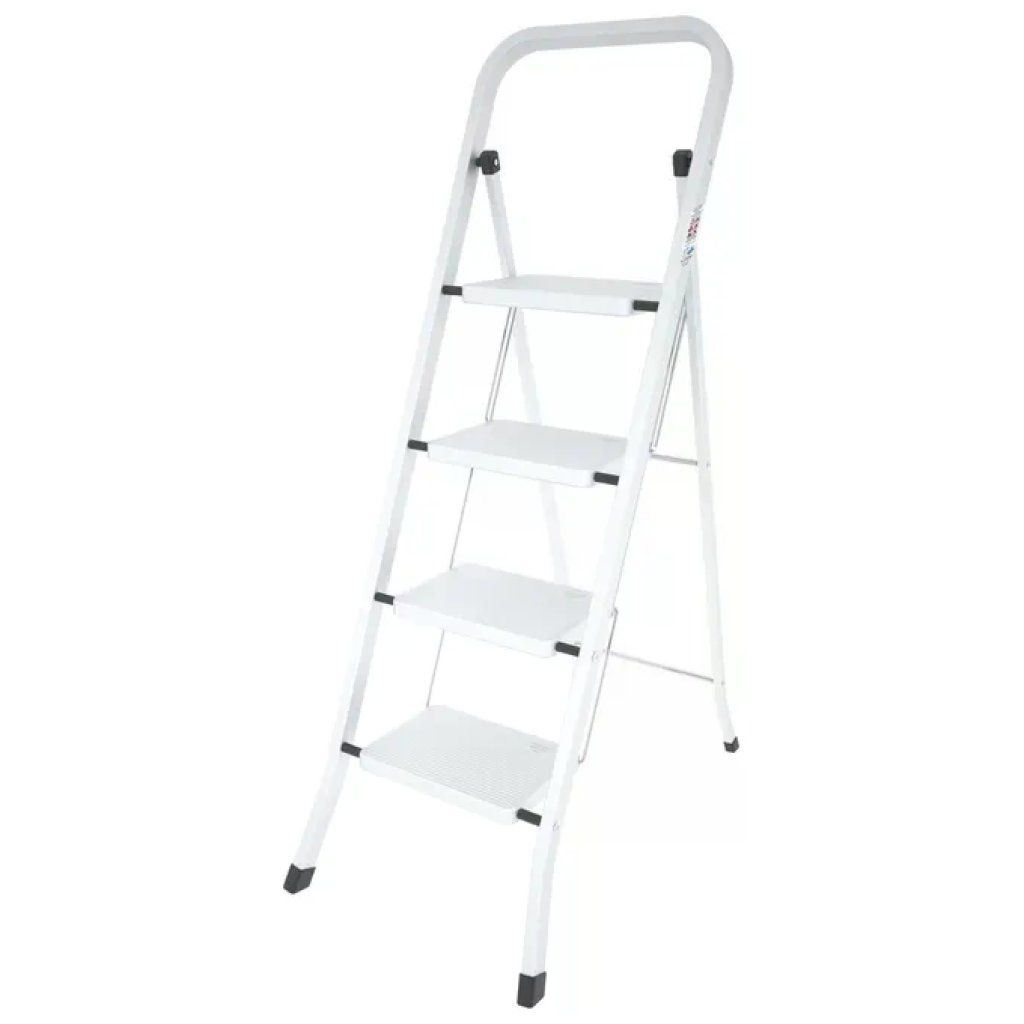 Colombo Factotum G110L04W – Sgabello scala in acciaio a 4 gradini