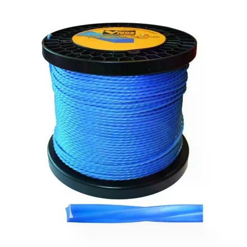 VIGOR-BLINKY Vigor Spiral-Alu Blu – Filo per decespugliatore 4 mm, 120 m