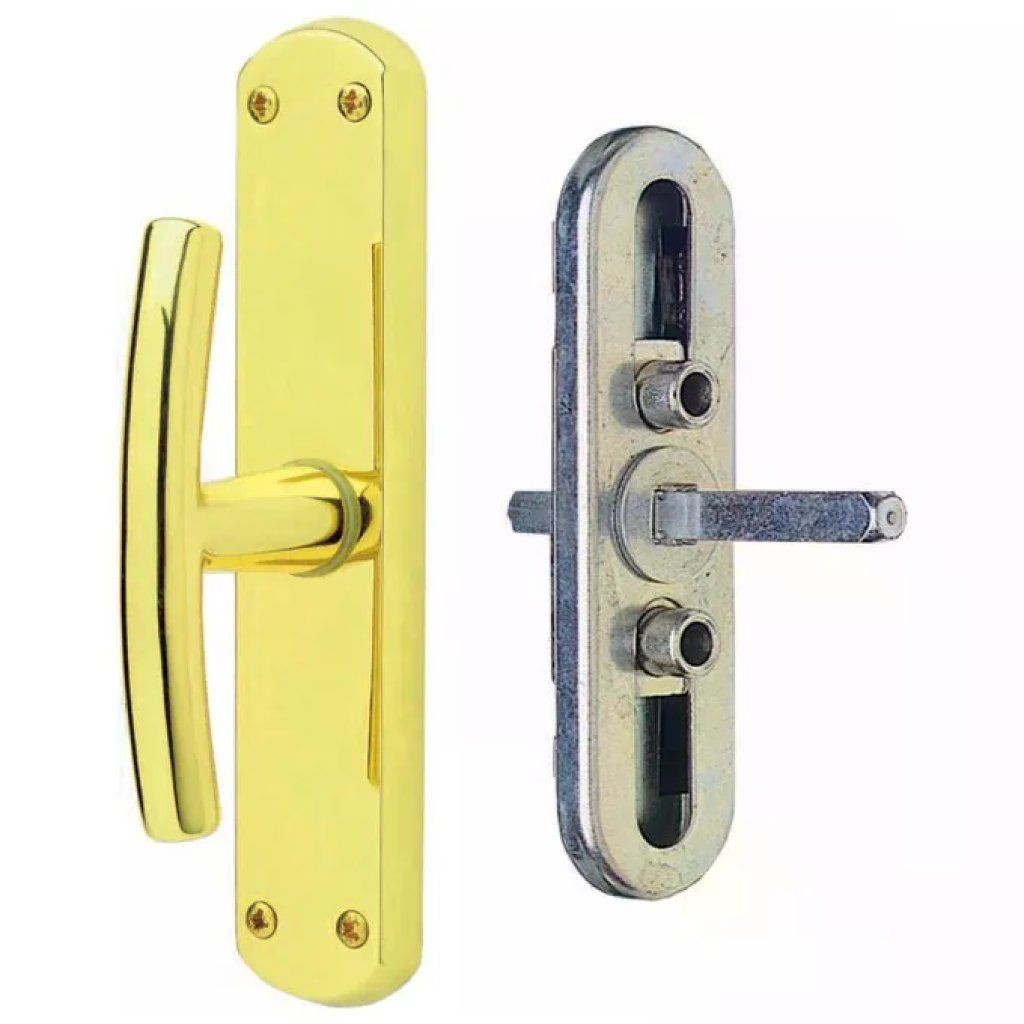 Ghidini Milena Cre humanesca per Finestra in Ottone Lucido, Placca 18 x 3,8 cm, Attacco EZ Q7