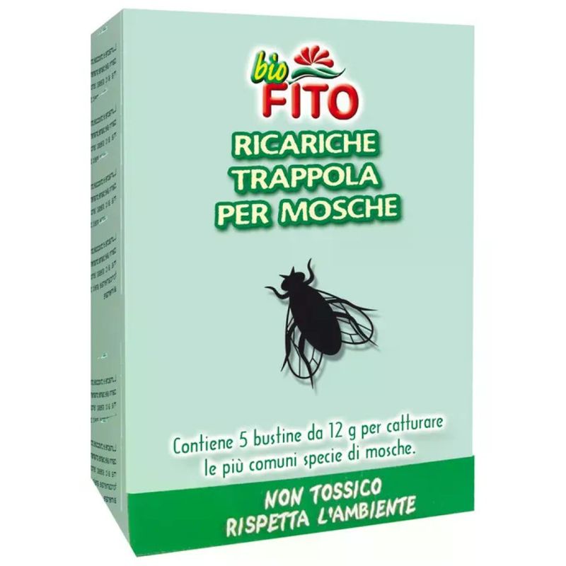 FITO 744912 Ricarica per Trappola per Mosche, 3 Esche da 20 g