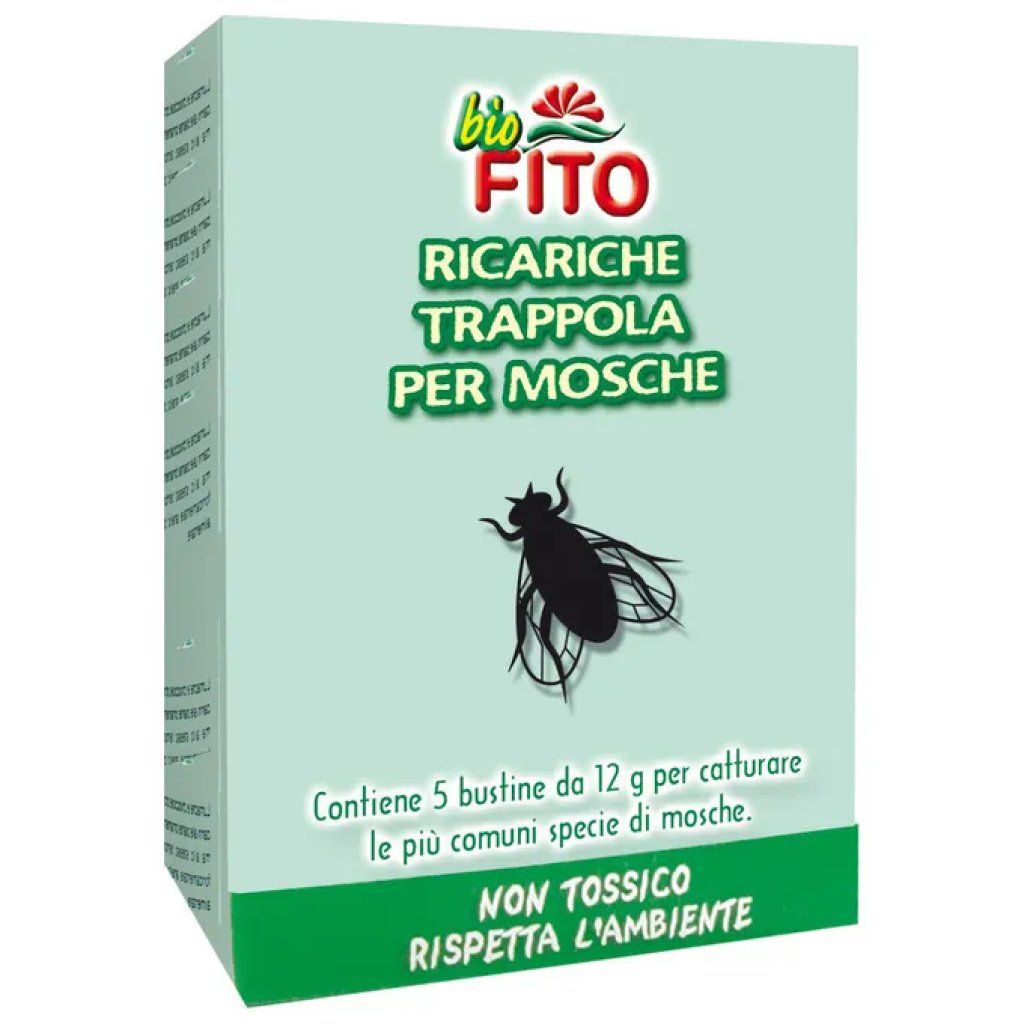 FITO 744912 Ricarica per Trappola Mosche, 3 Esche da 20 g