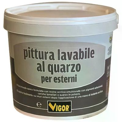 VIGOR-BLINKY Vigor Pittura Murale al Quarzo per Esterni Bianca 10 L VIGOR-BLINKY Vigor Pittura Murale al Quarzo per Esterni Bianca 10 L