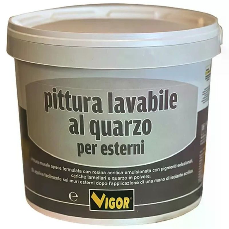 VIGOR-BLINKY Vigor Pittura Murale al Quarzo per Esterni Bianca 10 L