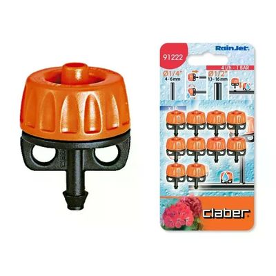 Claber 91222 Gocciolatori Autocompensanti 4 l/h, 10 Pezzi